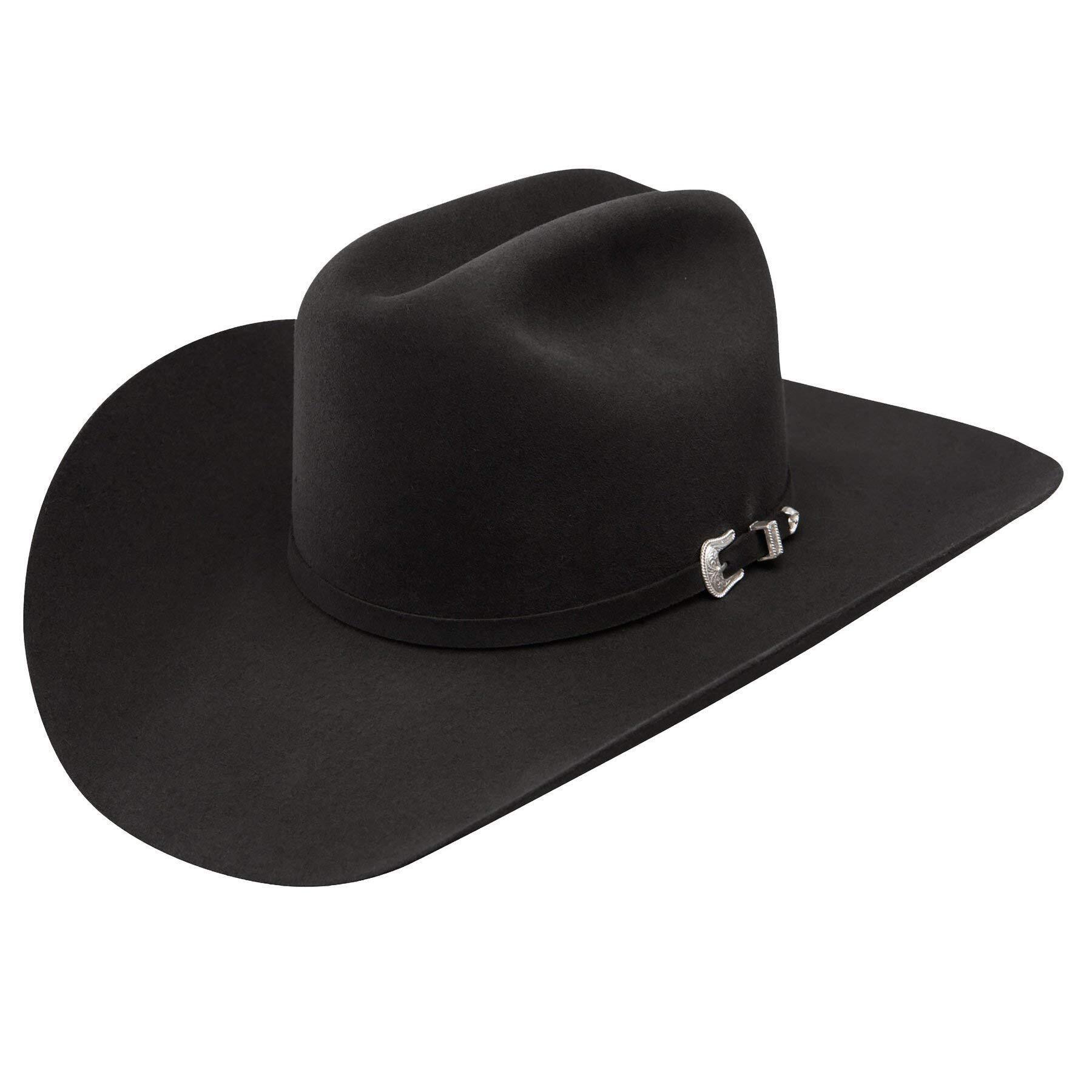 4475 Tucker 3x Wool Felt Cowboy Hat Black